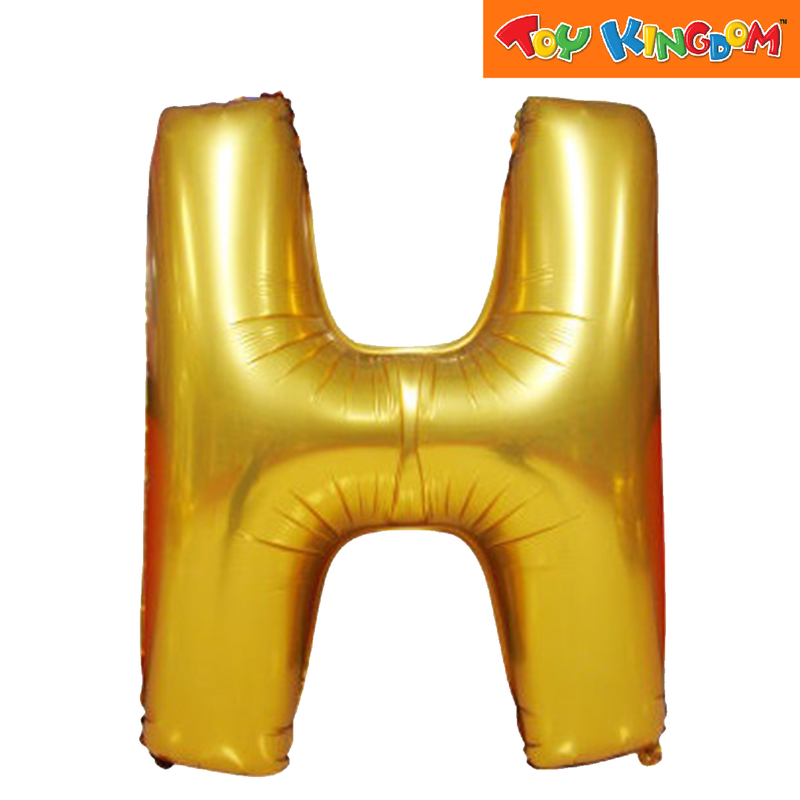 Gold Letter H Foil Balloon