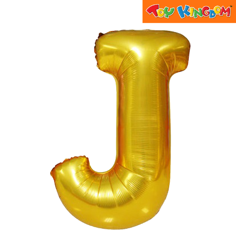 Gold Letter J Foil Balloon