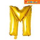 Gold Letter M Foil Balloon