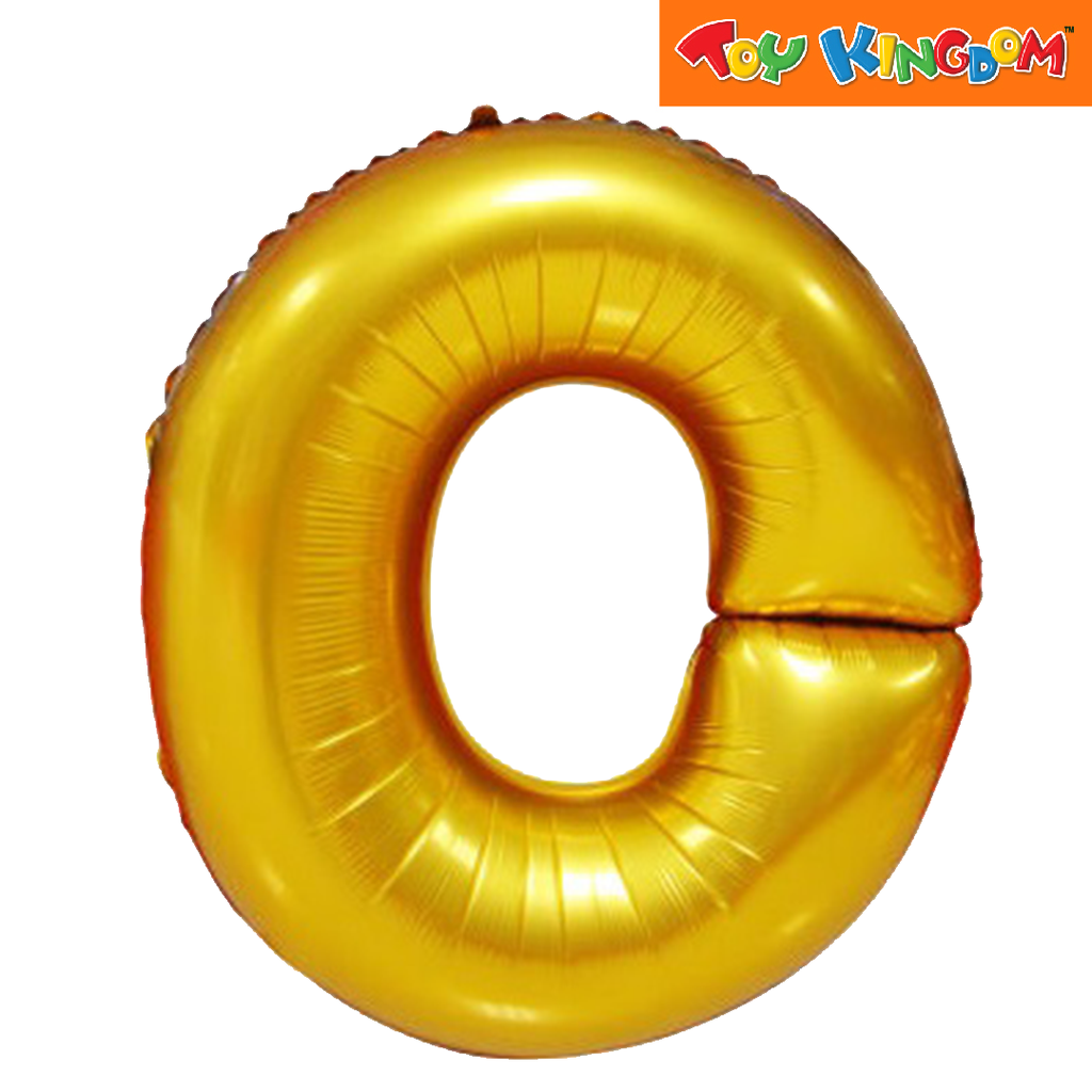 Gold Letter O Foil Balloon Toy Kingdom - Main Image