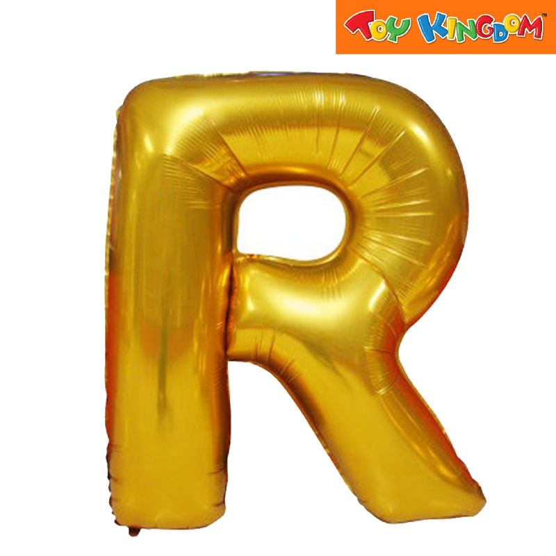 Gold Letter R Foil Balloon β Toy Kingdom
