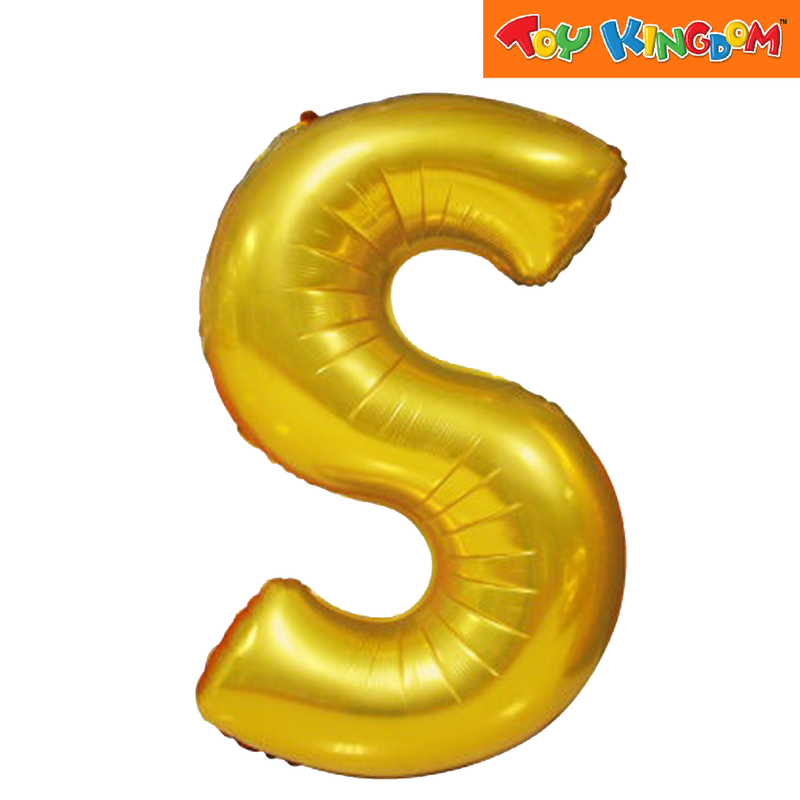 Gold Letter S Foil Balloon