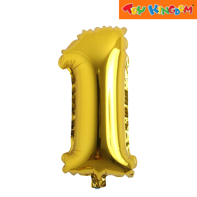 Gold No. 1 Foil Balloon