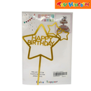 Gold Happy Birthday Cake Topper
