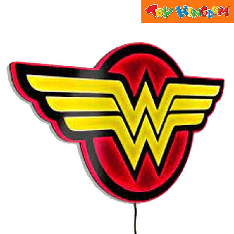 DC Comics Wonder Woman Led Wall Light with Pedestal for Table Standing