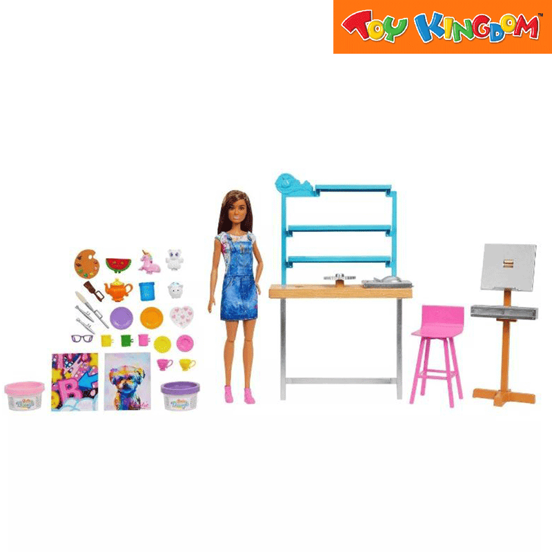 Barbie Self-Care Relax and Create Art Studio Playset