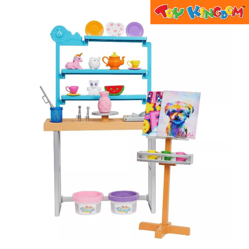 Barbie Self Care Relax and Create Art Studio Playset Toy Kingdom