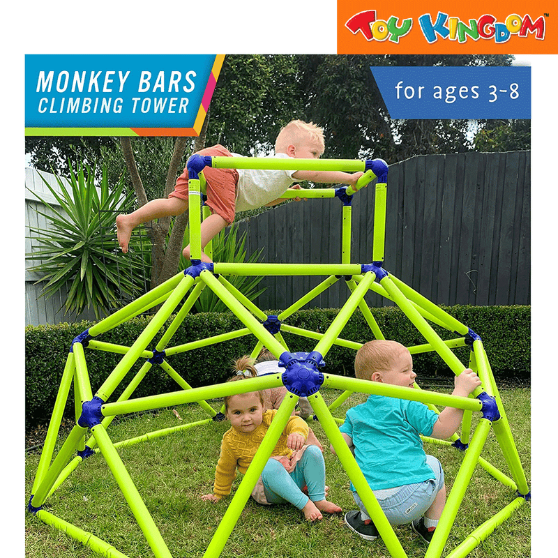 Eezy Peezy Green Monkey Bar Climber with Top