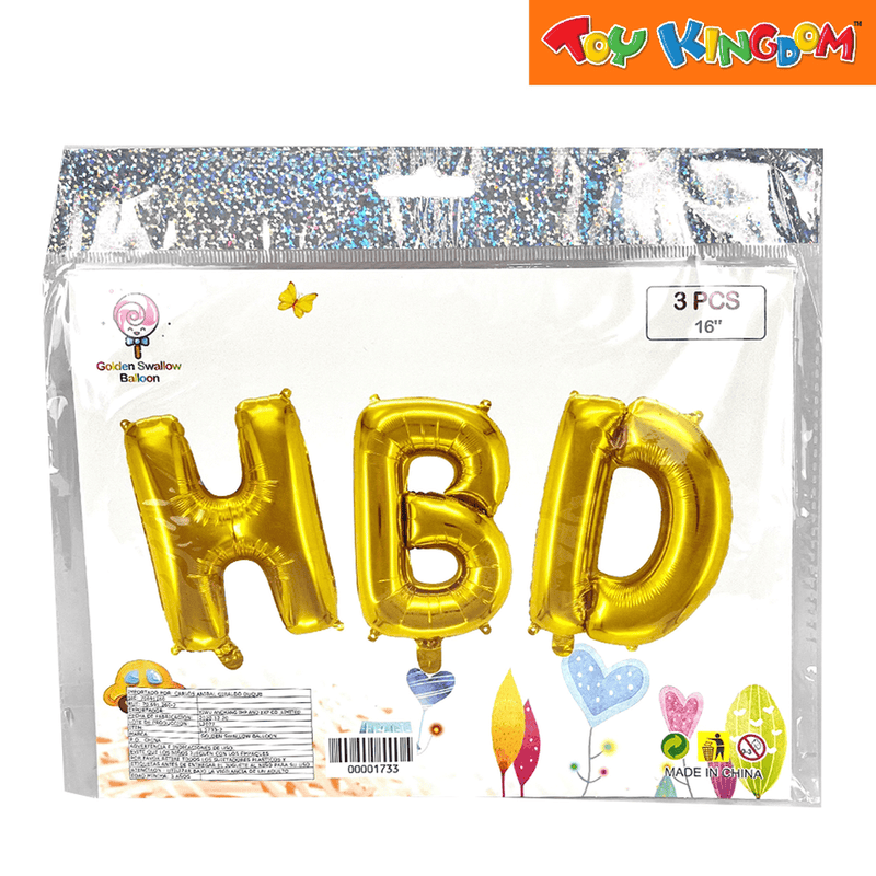 Letter HBD Foil Balloon