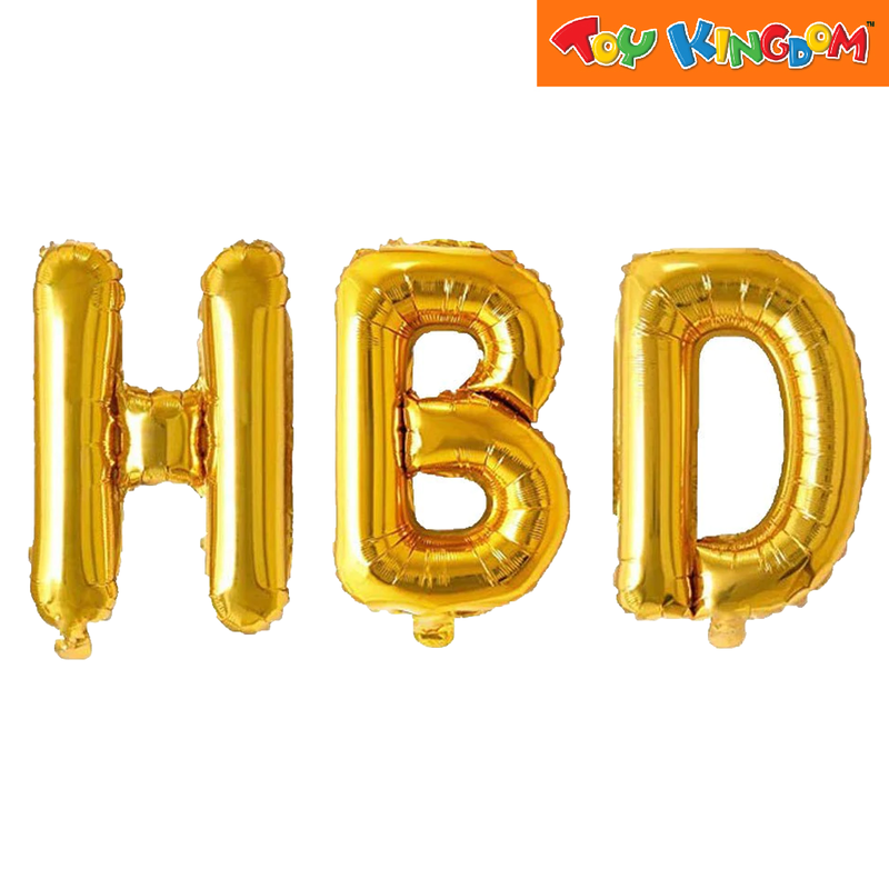 Letter HBD Foil Balloon