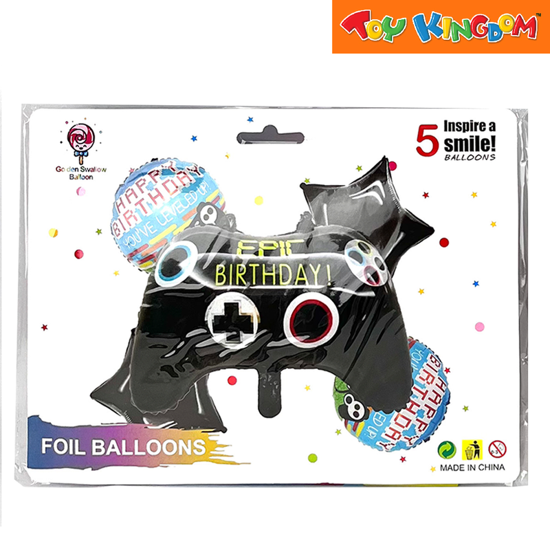 Gaming 5-in-1 Foil Balloon Set
