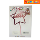 Rose Gold Happy Birthday Cake Topper