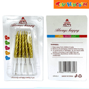 Gold 10 pcs Cake Candle