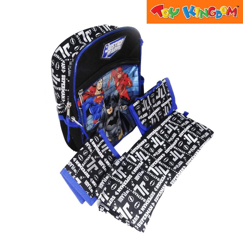 Justice League 10 inch Backpack Bag with 4pcs Accessories