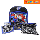 Justice League 14 inch Backpack Bag with 4pcs Accessories