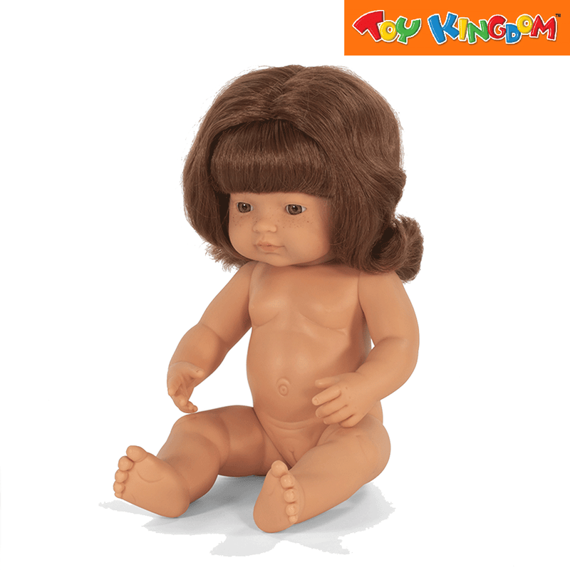 Miniland Caucasian Redhead Girl 38 cm Baby Doll