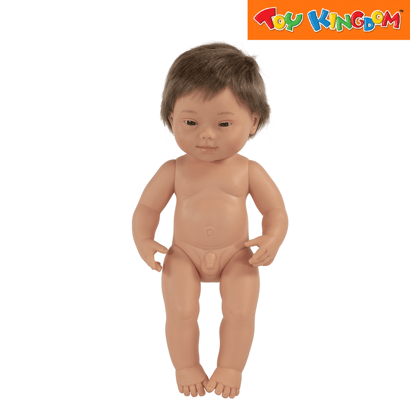 Miniland Caucasian Boy With Down Syndrome 38 cm Baby Doll