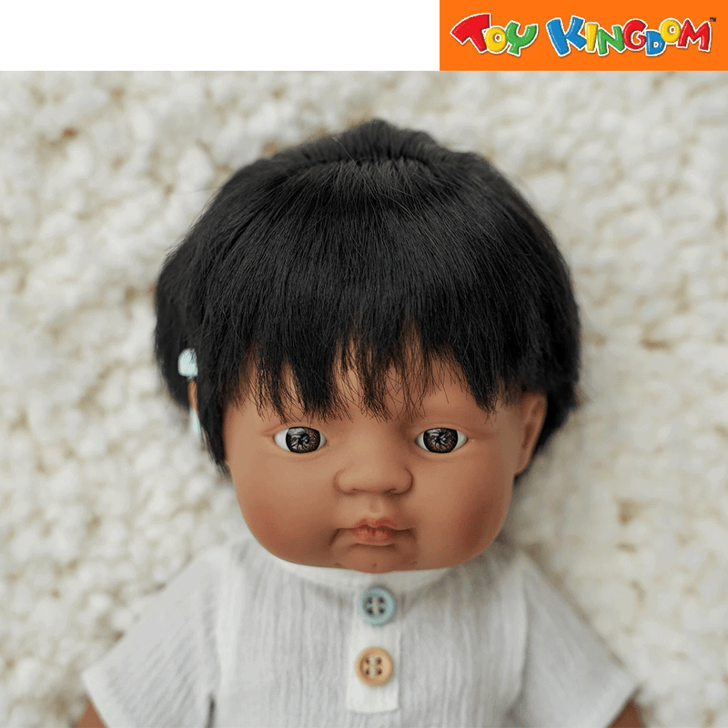 Miniland Hispanic Boy With Hearing Aid 38 cm Baby Doll