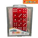 Oakie Doakie Dice D6 Transluscent Red 36 pcs 12 mm Dice Set