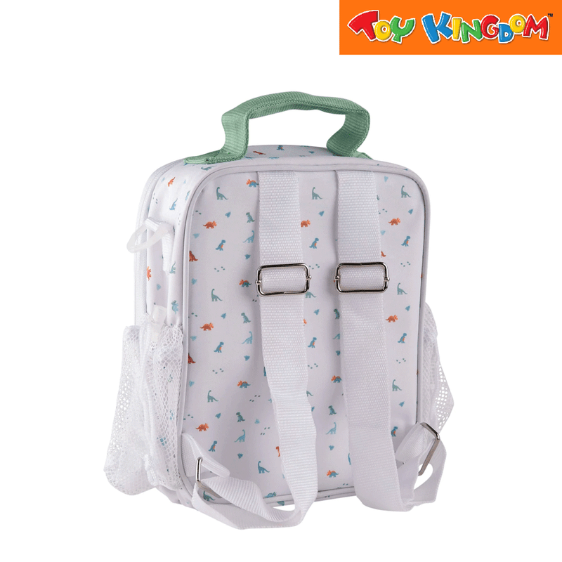 Citron Super Duper Dino Lunch Backpack with Side Bottle Pockets