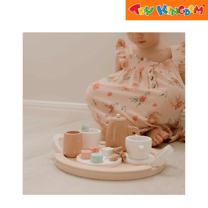 Miniland Doll Wooden Tea Playset