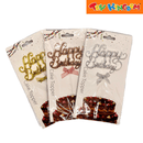 Happy Birthday Rosegold Cursive Cake Topper