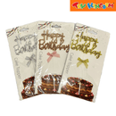 Happy Birthday Silver Cake Topper