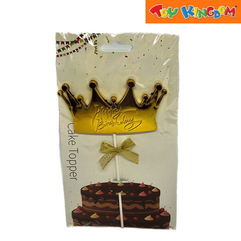 Crown Gold Cake Topper