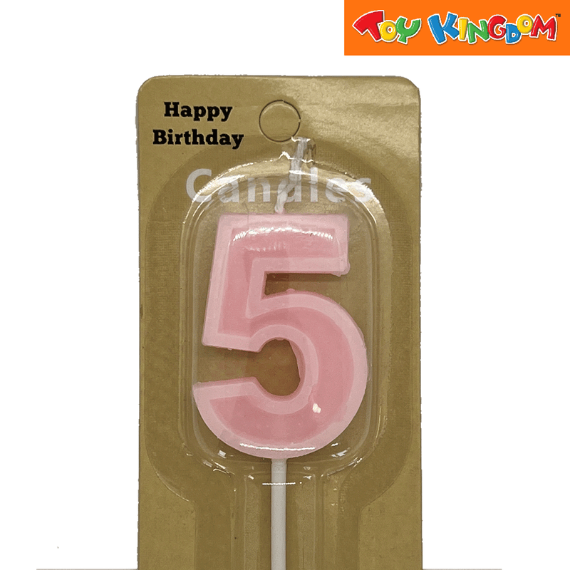 Pink No. 5 Candle with Long Stick