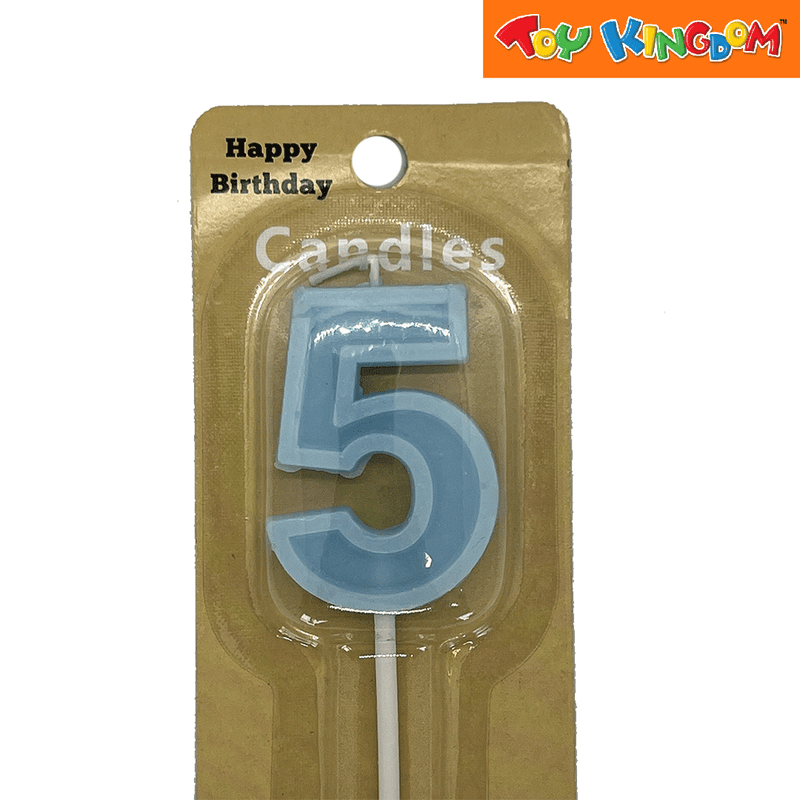 Blue No. 5 Candle with Long Stick