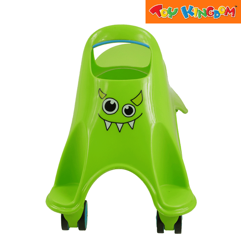 Eezy Peezy Googly Whirlee Green Monster Ride-On Vehicle