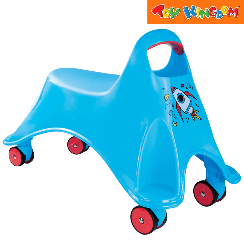 Eezy Peezy Googly Whirlee Blue Rocket Ride-On Vehicle