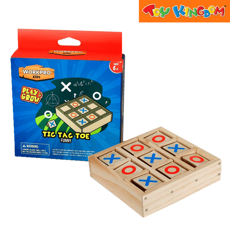 Workpro Kids Funny Tic Tac toe Wooden Toy