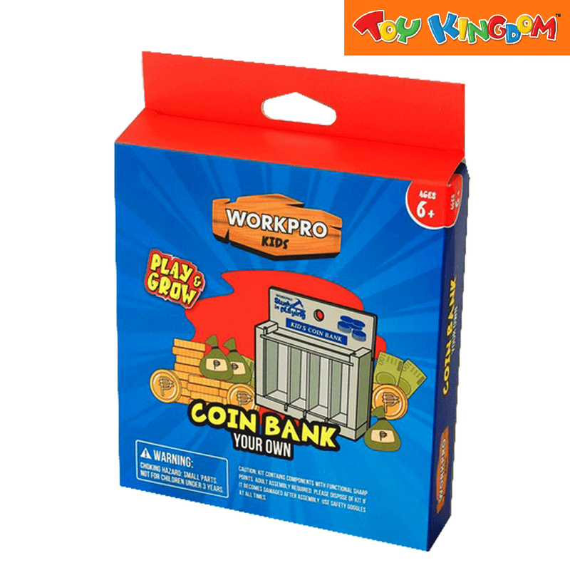 Workpro Kids Your Own Coin Bank Wooden Toy