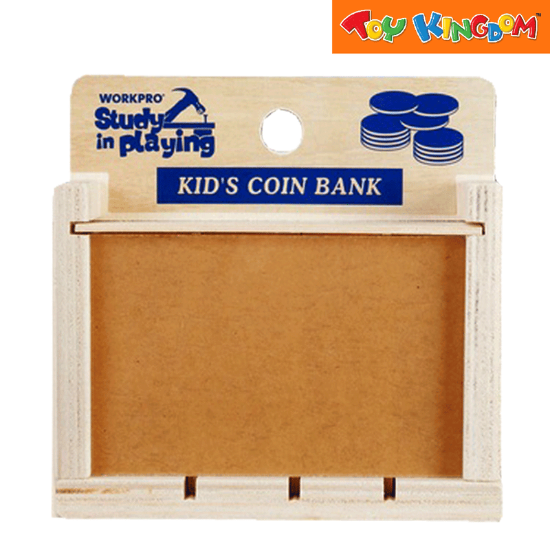 Workpro Kids Your Own Coin Bank Wooden Toy