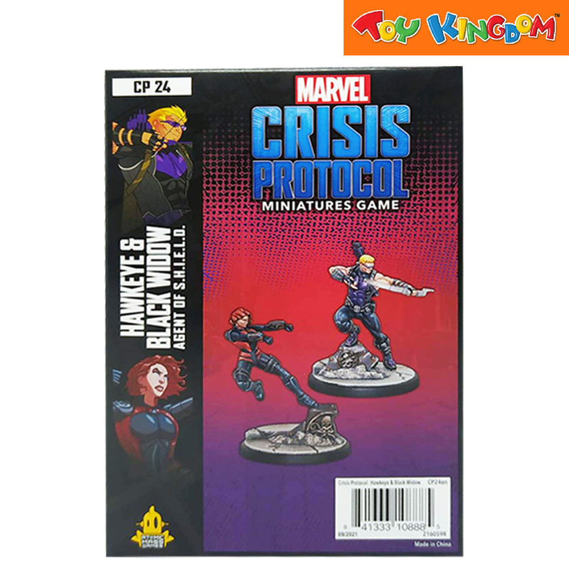 Marvel CP 24 Crisis Protocol Hawkeye and Black Widow Agent of S.H.I.E.L.D Character Pack