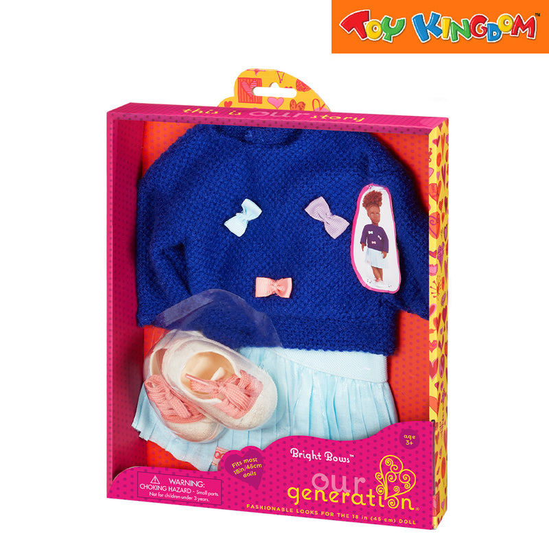 Our Generation Bright Bows Doll Clothes and Accessories