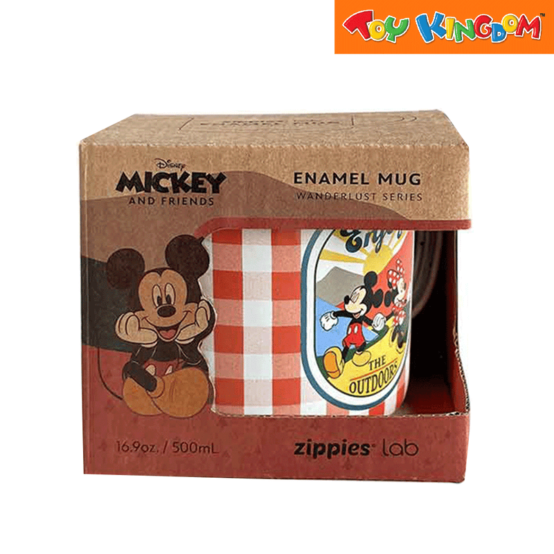 Zippies Lab Disney Mickey and Friends Wanderlust Series Enjoy The Outdoors 500 ml Enamel Mugs