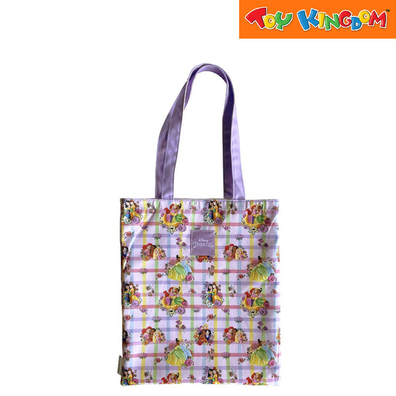 Zippies Lab Disney Princess Floral Plaid Tote Bag