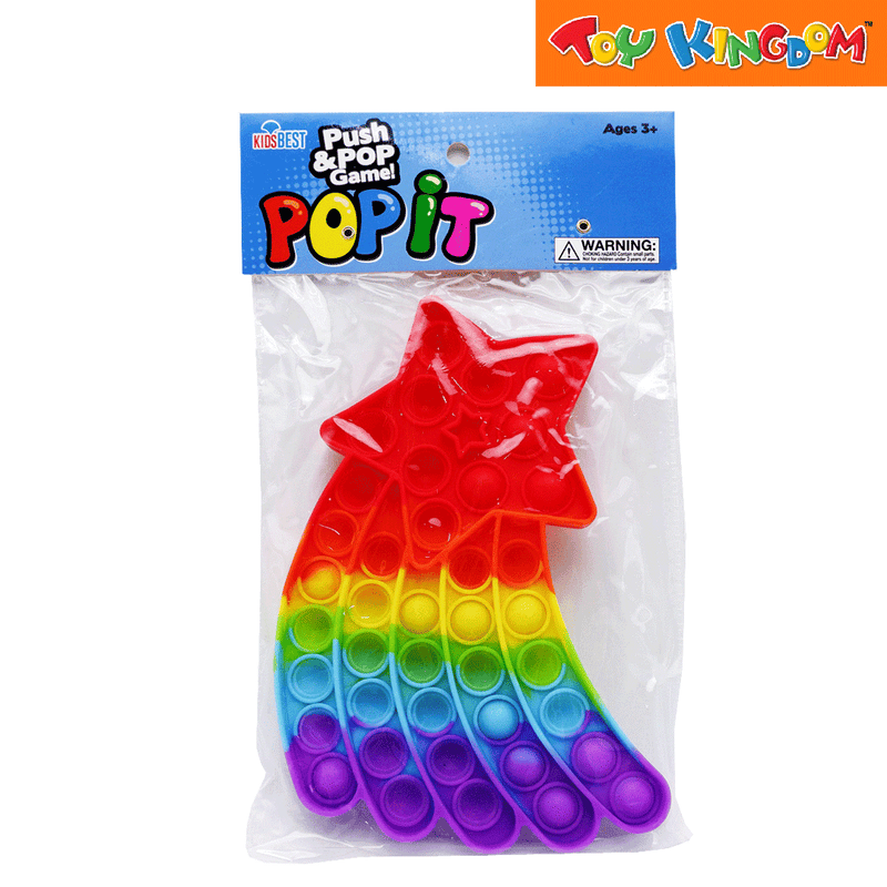 Push and Pop Game Shooting Star Red Fidget Toy