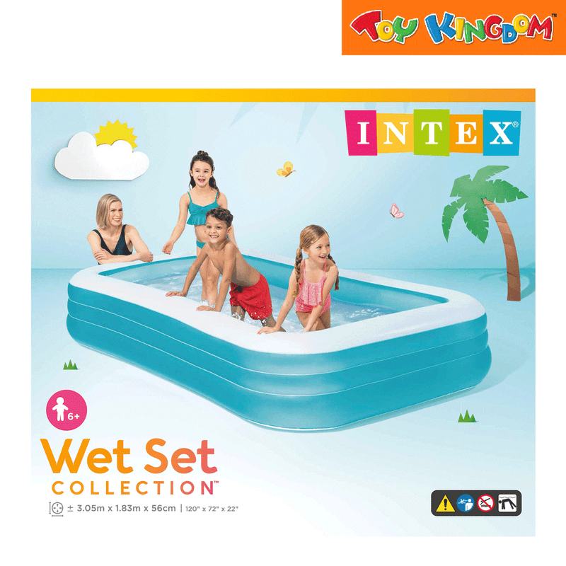 Intex Blue 120in x 72in Swim Center Family Pool