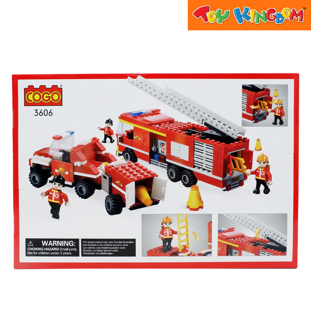 Cogo 3606 Fire Fighter 324 pcs Building Blocks Toy Kingdom