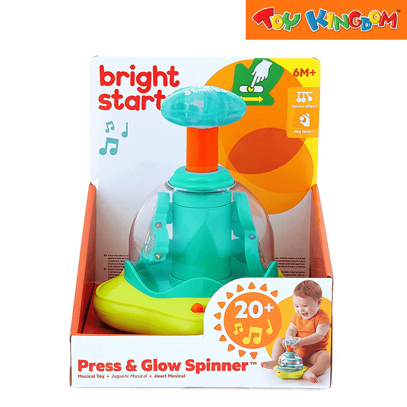 Bright Starts Press & Glow Spinner Musical Toy