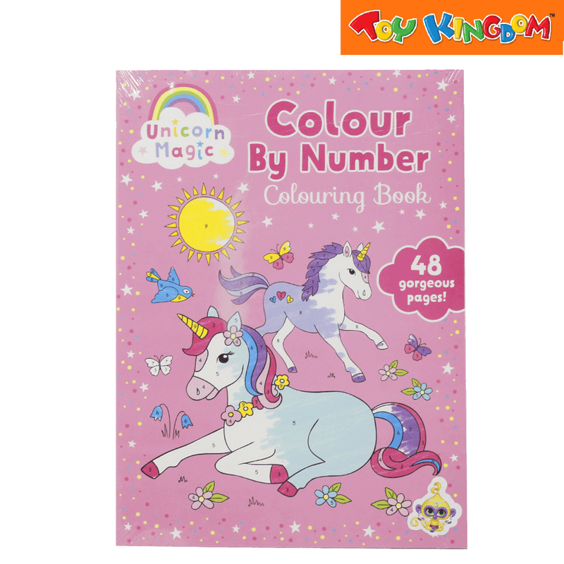 Learning is Fun Unicorn Magic Colour by Number Coloring Book
