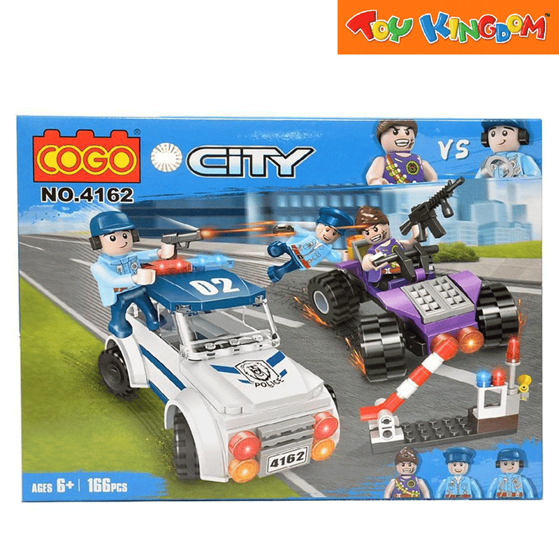 Cogo City Police Car Building Blocks