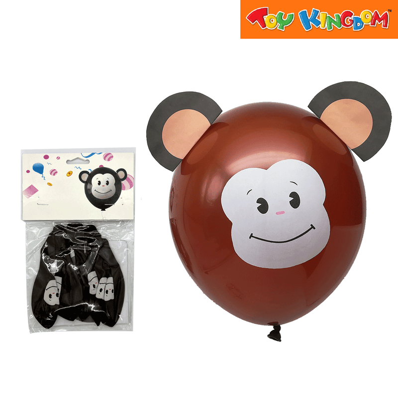 12 inch Balloon with Monkey Sticker