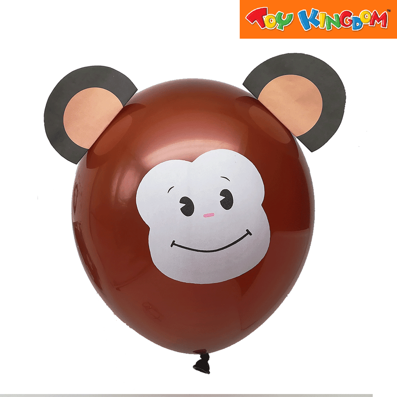 12 inch Balloon with Monkey Sticker