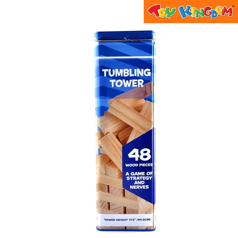 Pip Games Wood Pieces Tumbling Tower Game 48 pcs