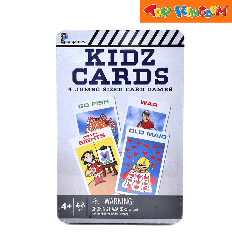 Pip Game 4 pcs Kidz Card Jumbo Sized Card Games