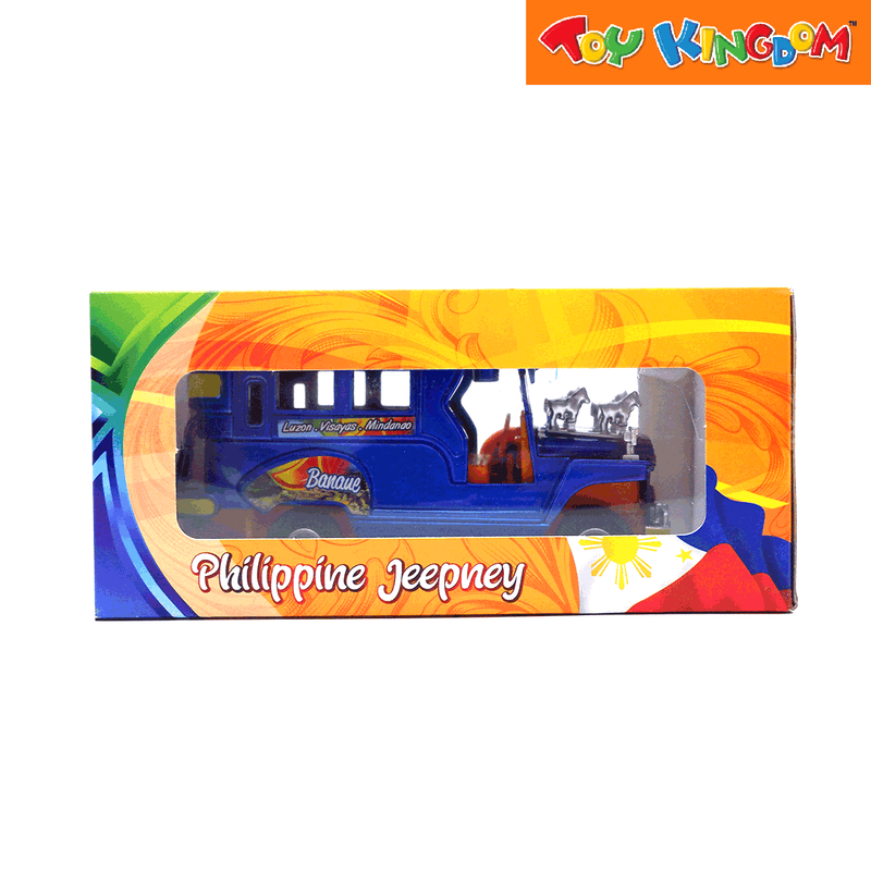 PhilCraft Philippine Jeepney Blue 5 inch Die-cast Vehicle